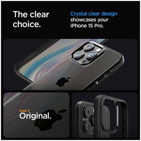 Spigen - Torbica Ultra Hybrid za iPhone 15 Pro, Matte Black