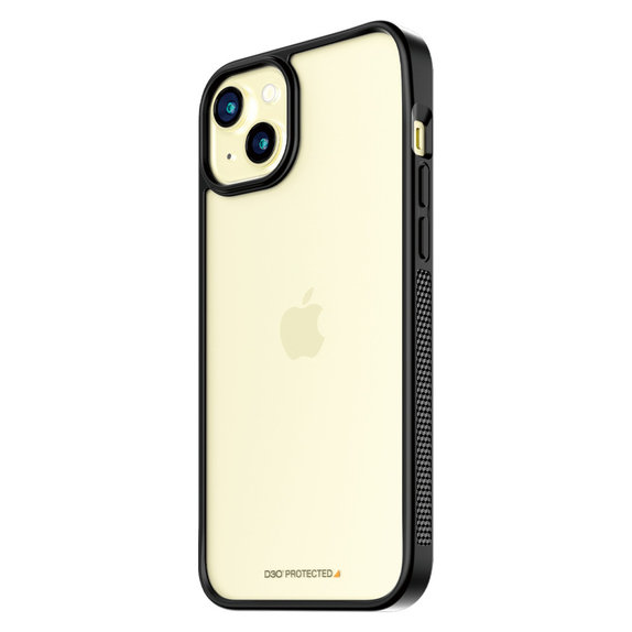 Maska ClearCase D3O za iPhone 15 Plus, Crna, PanzerGlass