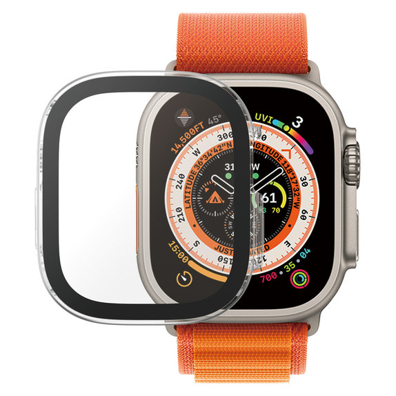 Kaljeno staklo Full Body D3O za Apple Watch Ultra/Ultra 2, Prozirna, PanzerGlass