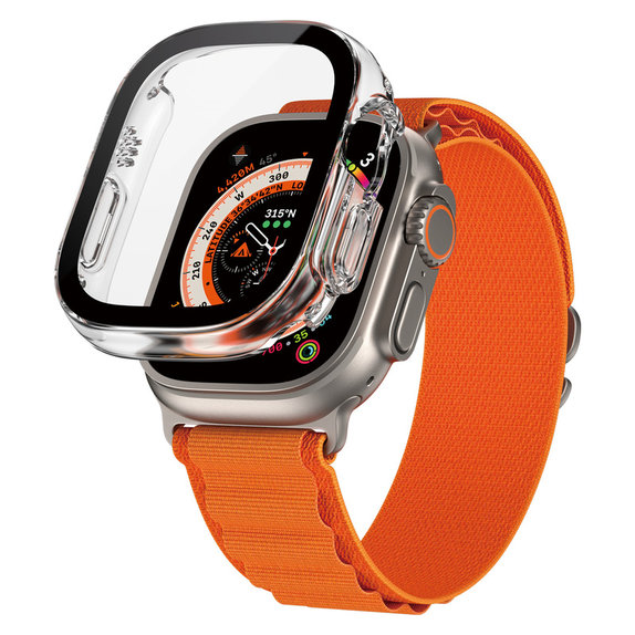 Kaljeno staklo Full Body D3O za Apple Watch Ultra/Ultra 2, Prozirna, PanzerGlass