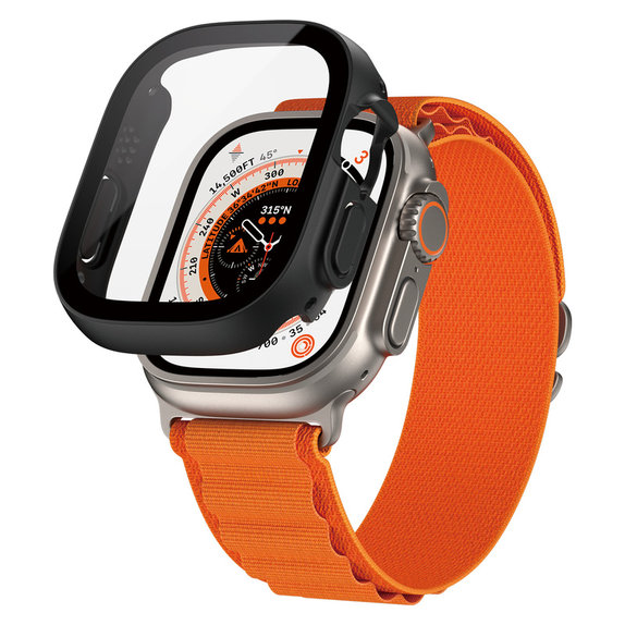 Kaljeno staklo Full Body D3O za Apple Watch Ultra/Ultra 2, Crna, PanzerGlass