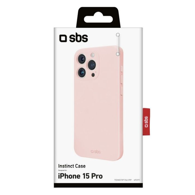 SBS - Maska Instinct za iPhone 15 Pro, ružičasta