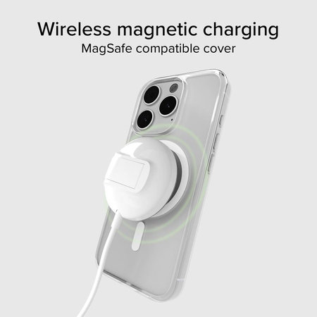 SBS - Maska Light Mag sa MagSafe za iPhone 15 Pro, prozirna