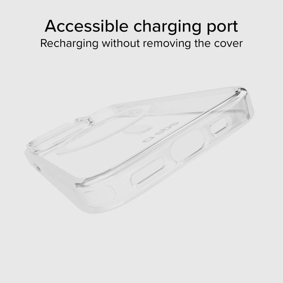 SBS - Maska Light Mag sa MagSafe za iPhone 15 Pro, prozirna