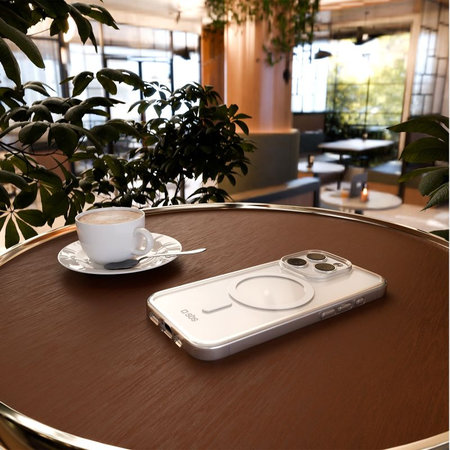 SBS - Maska Light Mag sa MagSafe za iPhone 15 Pro, prozirna