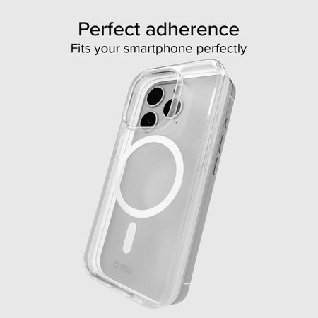 SBS - Maska Light Mag sa MagSafe za iPhone 15 Pro Max, prozirna