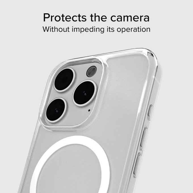 SBS - Maska Light Mag sa MagSafe za iPhone 15 Pro Max, prozirna