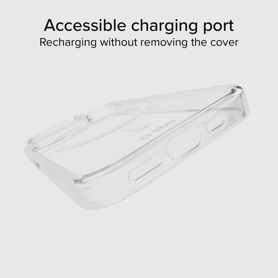 SBS - Maska Light Mag sa MagSafe za iPhone 15 Pro Max, prozirna