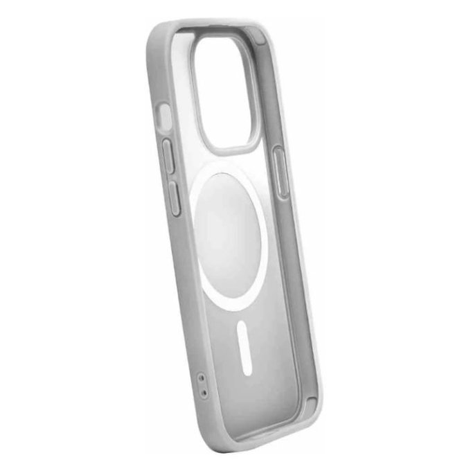 PURO - Maska Gradient sa MagSafe za iPhone 15 Pro Max, srebrna