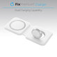 FixPremium - MagSafe Duo za iPhone a Apple Watch, bijela