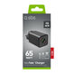 Putni adapter NanoTube 2x USB-C/USB-A, GaN, 65 W PD, crna, SBS