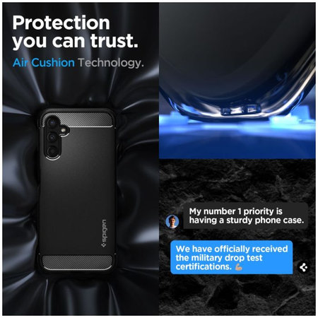 Spigen - Maska Rugged Armor za Samsung Galaxy A14 4G, Matte Black
