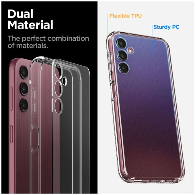 Spigen - Maska Liquid Air za Samsung Galaxy A14 5G, Crystal Clear