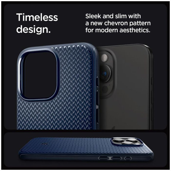 Spigen - Maska Mag Armor s MagSafe za iPhone 15 Pro Max, Navy Blue