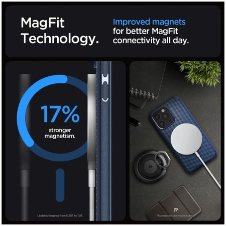 Spigen - Maska Mag Armor s MagSafe za iPhone 15 Pro Max, Navy Blue