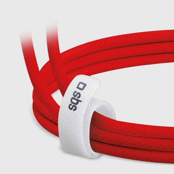 SBS - Kabel USB-C/USB-C, 60W, PD, 1.5m, crvena