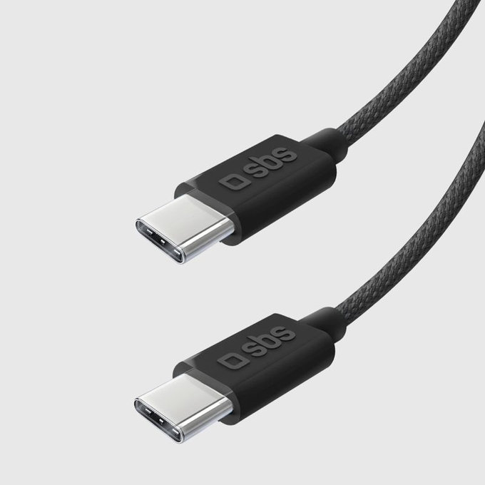 SBS - Kabel USB-C/USB-C, 60W, PD, 1.5m, crna