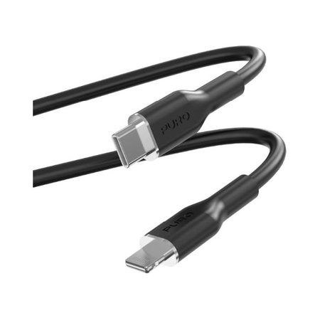 PURO - USB-C Kabel / MFI Lightning, 12W, Soft, 1,5 m, crna