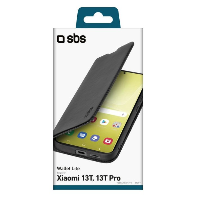 SBS - Maska Book Wallet Lite za Xiaomi 13T i 13T Pro, crna