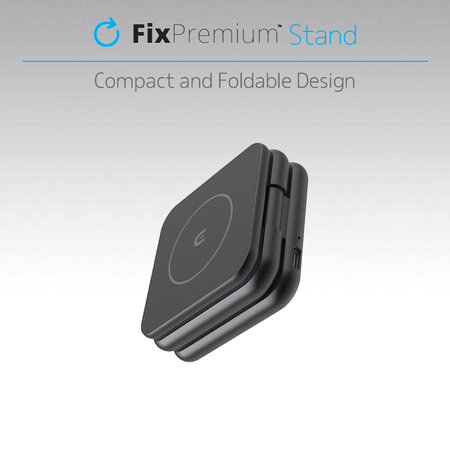 FixPremium - Sklopivi stalak sa MagSafe, crno