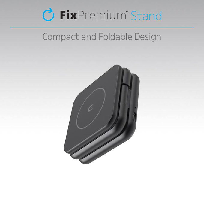 FixPremium - Sklopivi stalak sa MagSafe, crno