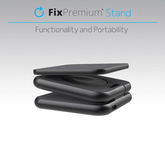 FixPremium - Sklopivi stalak sa MagSafe, crno