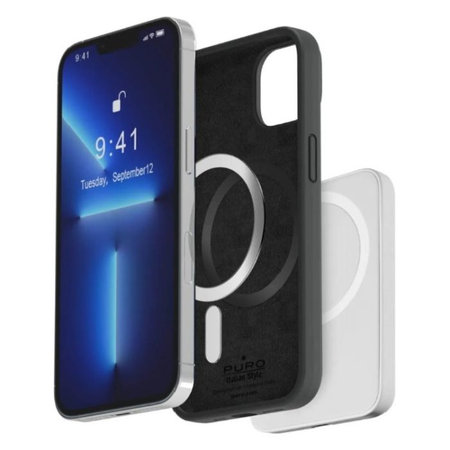 PURO - Maska ICON MAG sa MagSafe za iPhone 14 / 13, crna