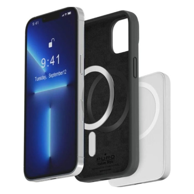 PURO - Maska ICON MAG sa MagSafe za iPhone 14 Pro, crna