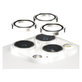 Zaštita objektiva kamere Hoops za iPhone 15 Pro/15 Pro Max, White Metal, PanzerGlass