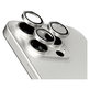 Zaštita objektiva kamere Hoops za iPhone 15 Pro/15 Pro Max, White Titanium, PanzerGlass