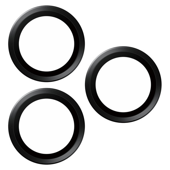 Zaštita objektiva kamere Hoops za iPhone 15 Pro/15 Pro Max, Black Titanium, PanzerGlass