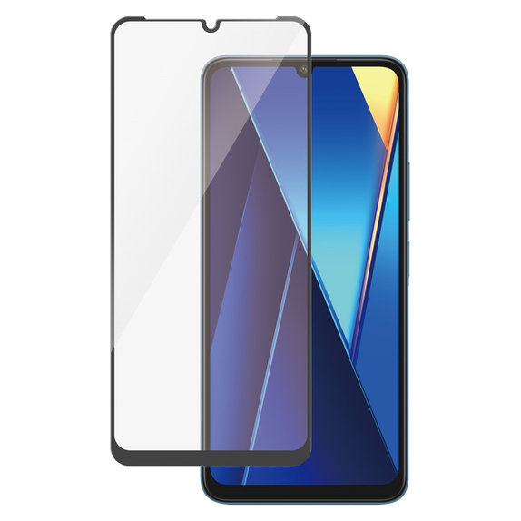 Kaljeno staklo UWF za Xiaomi Redmi 13C, Crna, PanzerGlass
