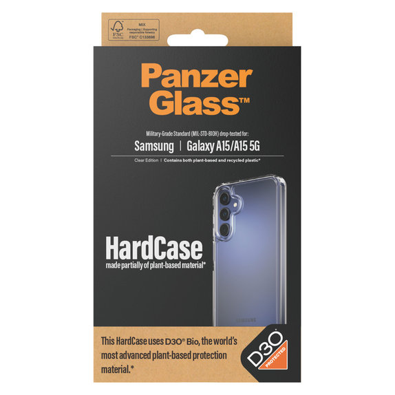 Maska HardCase D3O za Samsung Galaxy A15/A15 5G, Prozirna, PanzerGlass