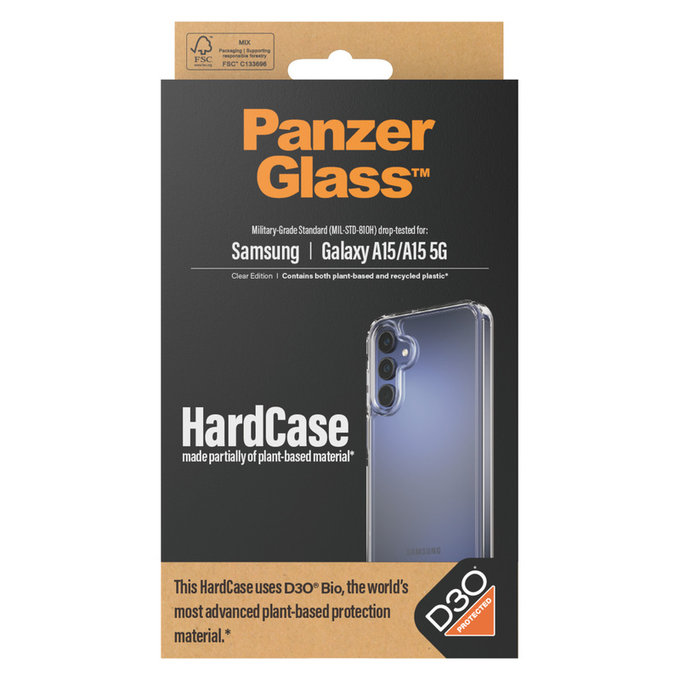 Maska HardCase D3O za Samsung Galaxy A15/A15 5G, Prozirna, PanzerGlass
