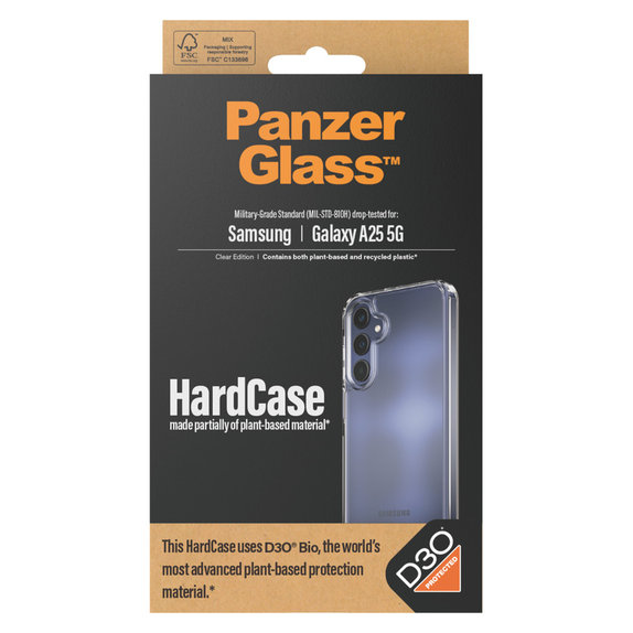 Maska HardCase D3O za Samsung Galaxy A25 5G, Prozirna, PanzerGlass