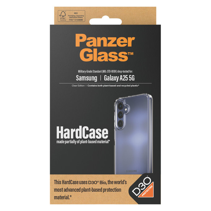 Maska HardCase D3O za Samsung Galaxy A25 5G, Prozirna, PanzerGlass