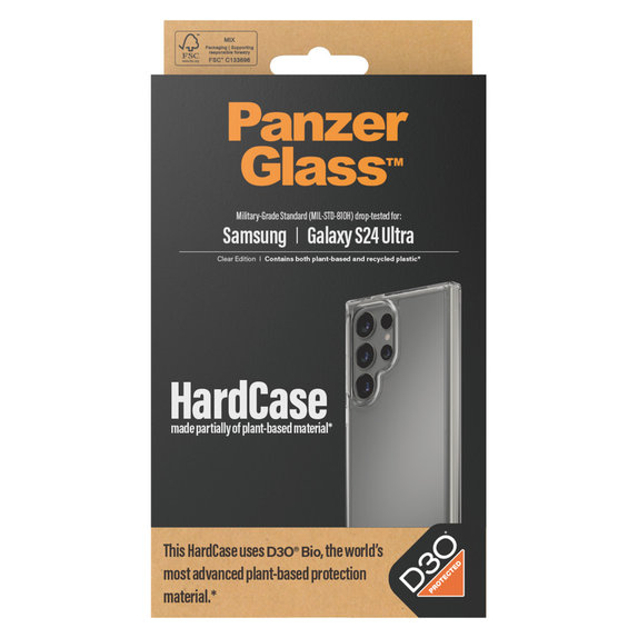 Maska HardCase D3O za Samsung Galaxy S24 Ultra, Prozirna, PanzerGlass