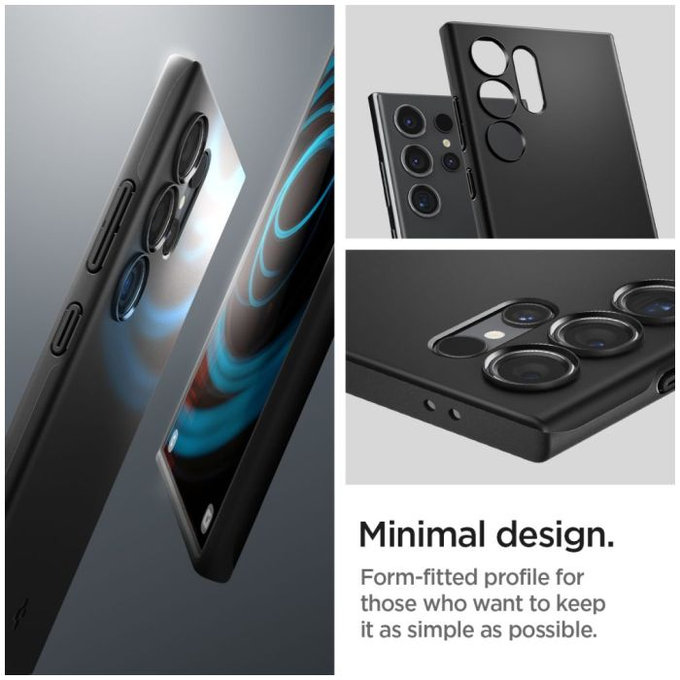 Spigen - Maska Thin Fit za Samsung Galaxy S24 Ultra, crno