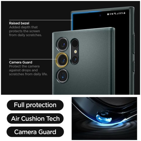 Spigen - Maska Thin Fit za Samsung Galaxy S24 Ultra, Abyss Green