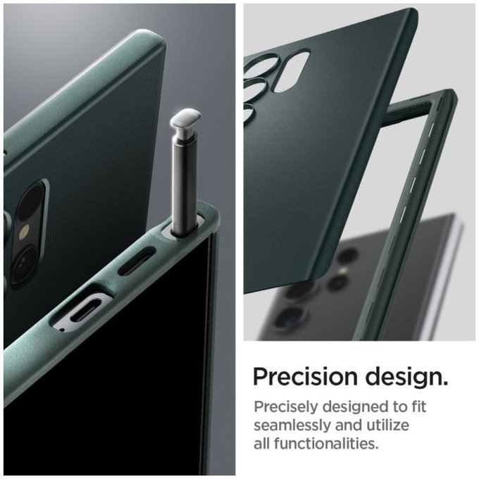 Spigen - Maska Thin Fit za Samsung Galaxy S24 Ultra, Abyss Green