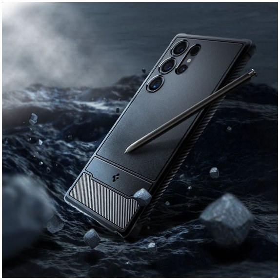 Spigen - Maska Rugged Armor za Samsung Galaxy S24 Ultra, Matte Black