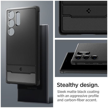 Spigen - Maska Rugged Armor za Samsung Galaxy S24 Ultra, Matte Black