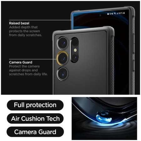 Spigen - Maska Rugged Armor za Samsung Galaxy S24 Ultra, Matte Black
