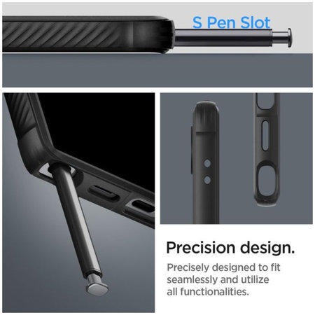 Spigen - Maska Rugged Armor za Samsung Galaxy S24 Ultra, Matte Black