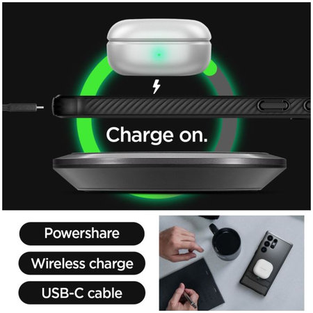 Spigen - Maska Rugged Armor za Samsung Galaxy S24 Ultra, Matte Black