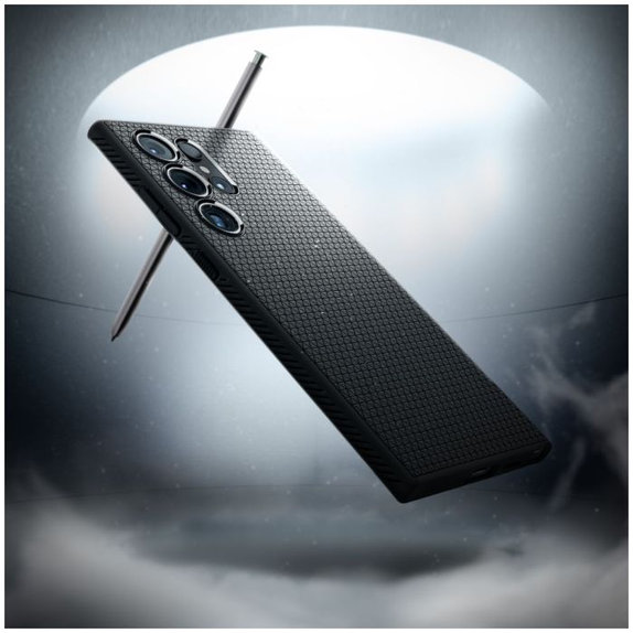 Spigen - Maska Liquid Air za Samsung Galaxy S24 Ultra, Matte Black