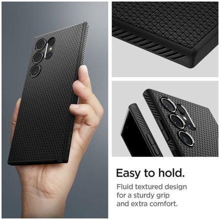 Spigen - Maska Liquid Air za Samsung Galaxy S24 Ultra, Matte Black