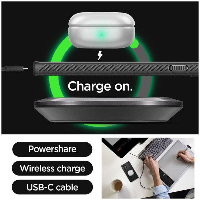 Spigen - Maska Liquid Air za Samsung Galaxy S24 Ultra, Matte Black