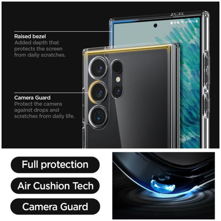 Spigen - Maska Ultra Hybrid za Samsung Galaxy S24 Ultra, transparent