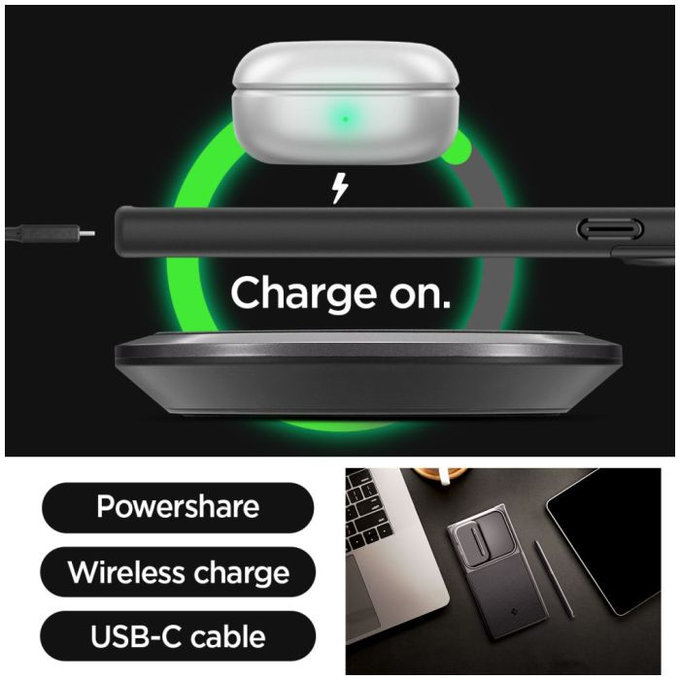 Spigen - Maska Optik Armor za Samsung Galaxy S24 Ultra, crno